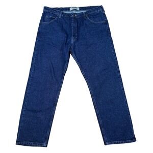 Wrangler Authentics Mens Jeans Regular Fit Straight Leg‎ Denim Blue Size 38x29